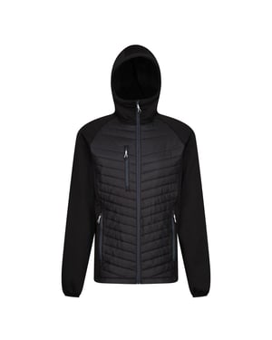 Regatta Heren Navigate Quilted Hybride Jas (Zwart/Seal Grijs)
