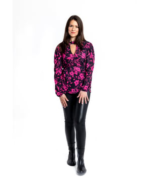 Top met bloemenprint - Roze
