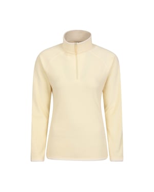 Mountain Warehouse Dames/Dames Montana Half Zip Fleece Top (Geel)