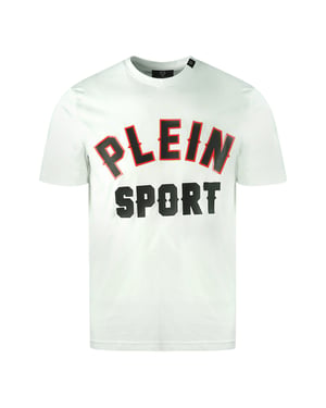 Plein Sport Blok Logo Witte T-shirt