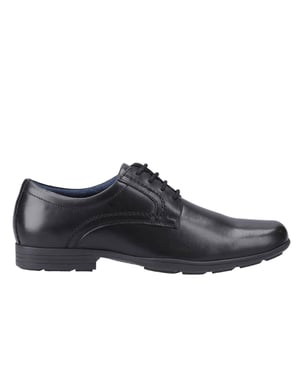 Pod Alec Leren Herenschoenen Met Zwarte Veters.