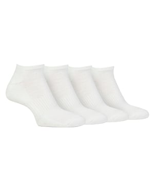Heren Gevoerde Trainingssokken | Jeep | 4-Pack Ademend Gevoerd Korte Sokken - Wit