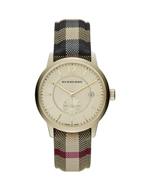 Burberry BU10001 De Classic Horseferry Gouden Kast Herenhorloge