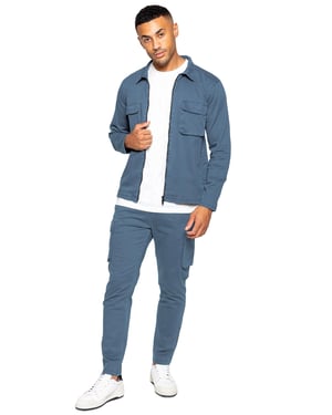 Enzo | Heren Cargo Tracksuit Set