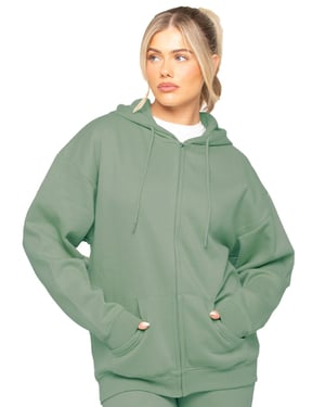 Enzo | Womens Oversized Zip Up Hoodie