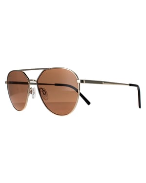 Serengeti Aviator Unisex Glimmend Licht Goud Saturnus Gepolariseerd Odell