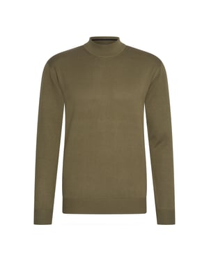 Cappuccino Italia Sweaters turtle neck trui Groen