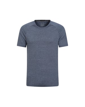 Mountain Warehouse Heren Agra Gestreept IsoCool T-Shirt (Marine)