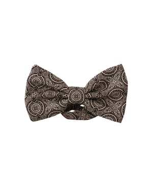 Dolce & Gabbana Zwart-wit 100% Zijde Verstelbare Nek Papillon Mannen Stropdas