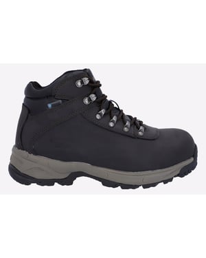 Hi-Tec Eurotrek Lite Waterproof Faux Leren Dames Donkerbruine Wandelschoenen