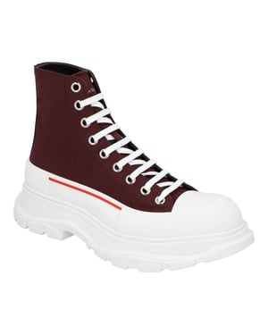 Alexander McQueen Tread Slick Boots 'Bordeaux Wit'