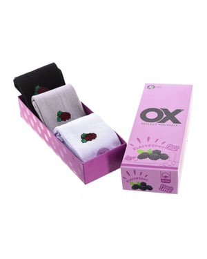 Set van 6 lage sokken OX met frisse geuren