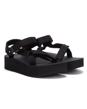 Teva Womens Flatform Universal Sandalen Zwart