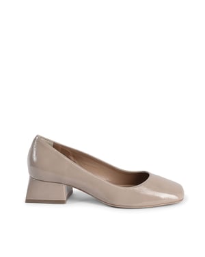 V Italia Ballerina met hak voor dames Sofia Naplack Cappuccino