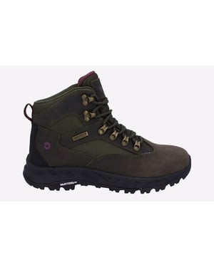 Hi-Tec Euro Trail Leren Wandelschoenen Voor Dames In Khaki