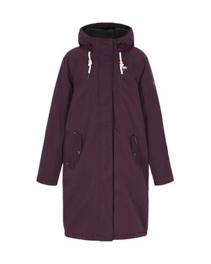 Schmuddelwedda Winter parka Dames donker paars