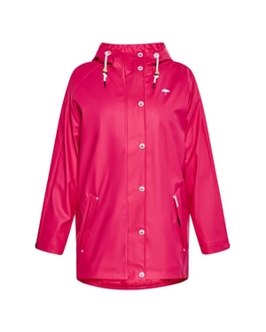 Schmuddelwedda Ronde regenjas Dames Framboos roze