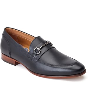Base London Russo Leren Herenpantoffels Zwart