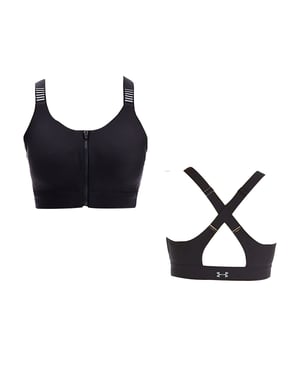 Under Armour Sportbeha High Impact Reflecterende Ritssluiting - Dames