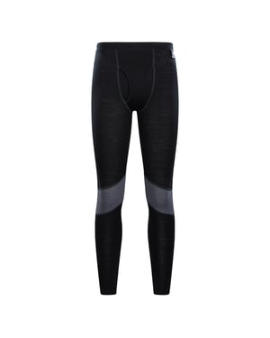 Mountain Warehouse Heren Ultra Merino Wol Thermobroek (Zwart)
