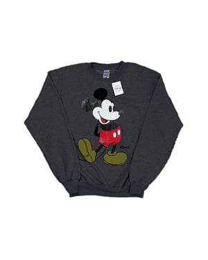 Disney Heren Mickey Mouse Classic Kick Sweatshirt (Donkere Heide)