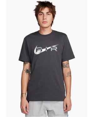 Nike Air Heren Grafisch T Shirt in Charcoal