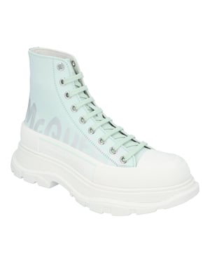 Alexander McQueen Tread Slick Boots 'Lichtgroen Graffiti'