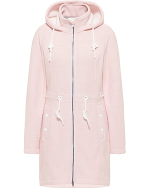 ICEBOUND Yuka serie Gebreide fleece jas Dames oud roze melange