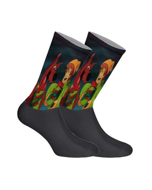 Lange uniseks sokken met elastische print