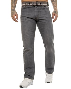 Enzo | Denim jeans voor heren met rechte pijpen