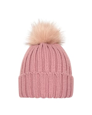 Mountain Warehouse Dames/Dames Geneva Borg gevoerde muts (Lichtroze)