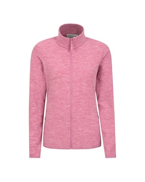 Mountain Warehouse Dames/Dames Snowdon II Melange Full Zip Fleecejack (Roze)