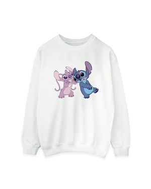 Disney Dames/Dames Lilo & Stitch Kisses Sweatshirt (Wit)