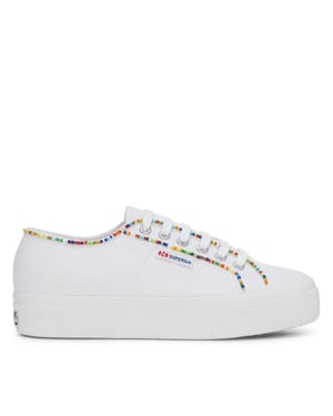 Superga Dames/Dames 2740 Kralen Sportschoenen (Wit/multikleurig)