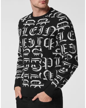 Pullover Ronde Hals Gothic Plein
