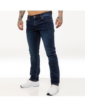 Kruze Heren Rechte Benen Stretch Jeans