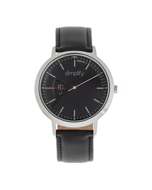 Vereenvoudig het 6500 horloge met leren band
