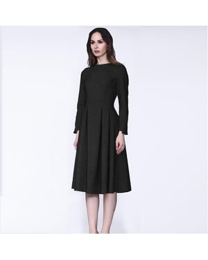 Retro fit-and-flare jurk