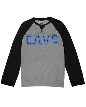 Mitchell & Ness Cleveland Cavaliers NBA Turf Fleece Crew Heren Pullover Sweatshirt
