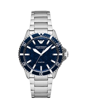 Emporio Armani Diver Heren Horloge Zilverkleurig AR60059