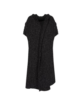 La Haine Inside Us Cardigan Asymmetric Vrouw zwart