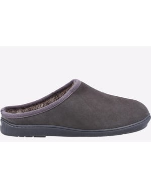 Hush Puppies Ashton Suede Heren Grijze Pantoffels