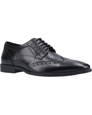 Hush Puppies Heren Lederen Brogues (Zwart)