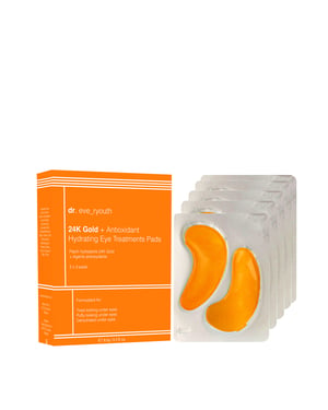 24K goud + antioxidant hydraterende oogbehandelingspads