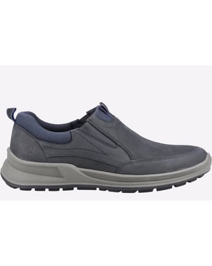 Hush Puppies Arthur Nubuck Heren Marineblauwe Instappers