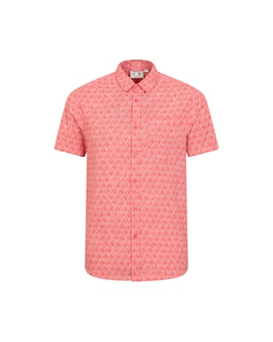 Mountain Warehouse Heren Preston Illustratie Bladeren Shirt (Koraal)