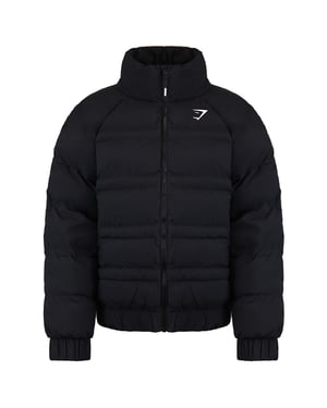 Gymshark Essential heren zwart pufferjack