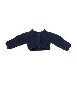 Gebreide meisjesjas in tricot 6610W14