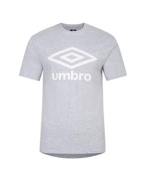 Umbro Heren Team T-shirt (Grijs gemêleerd/wit)