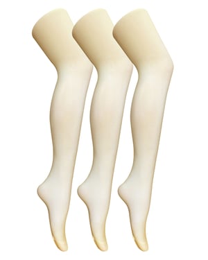 3 paar dames gekleurde ondoorzichtige 80 denier panty's - Room
